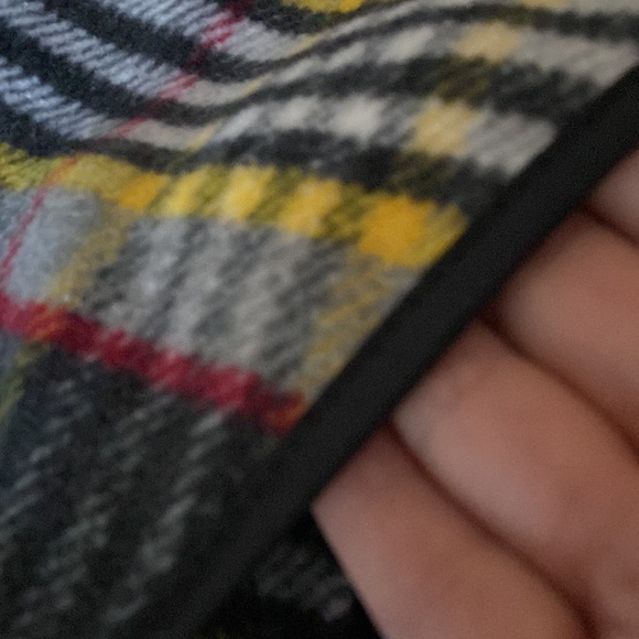 EUC New York YOKI Outerwear Collection Plaid Jacket with Faux Leather Sleeves - Picture 15 of 15